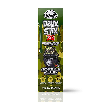 Puff Delta 8 Dank Stix Vape - 2000mg Gorilla Glue