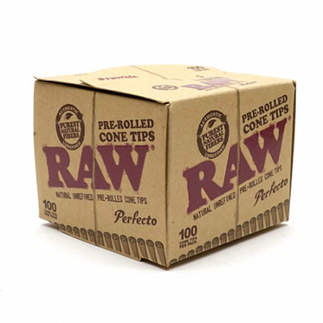 RAW Prerolled Perfecto Conical Tips - 3 Pack