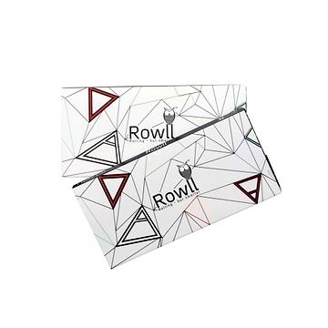 2 pack of Rowll rolling kit accessory 32 papers per pack with filters Rowll owl pyramids design magnet close