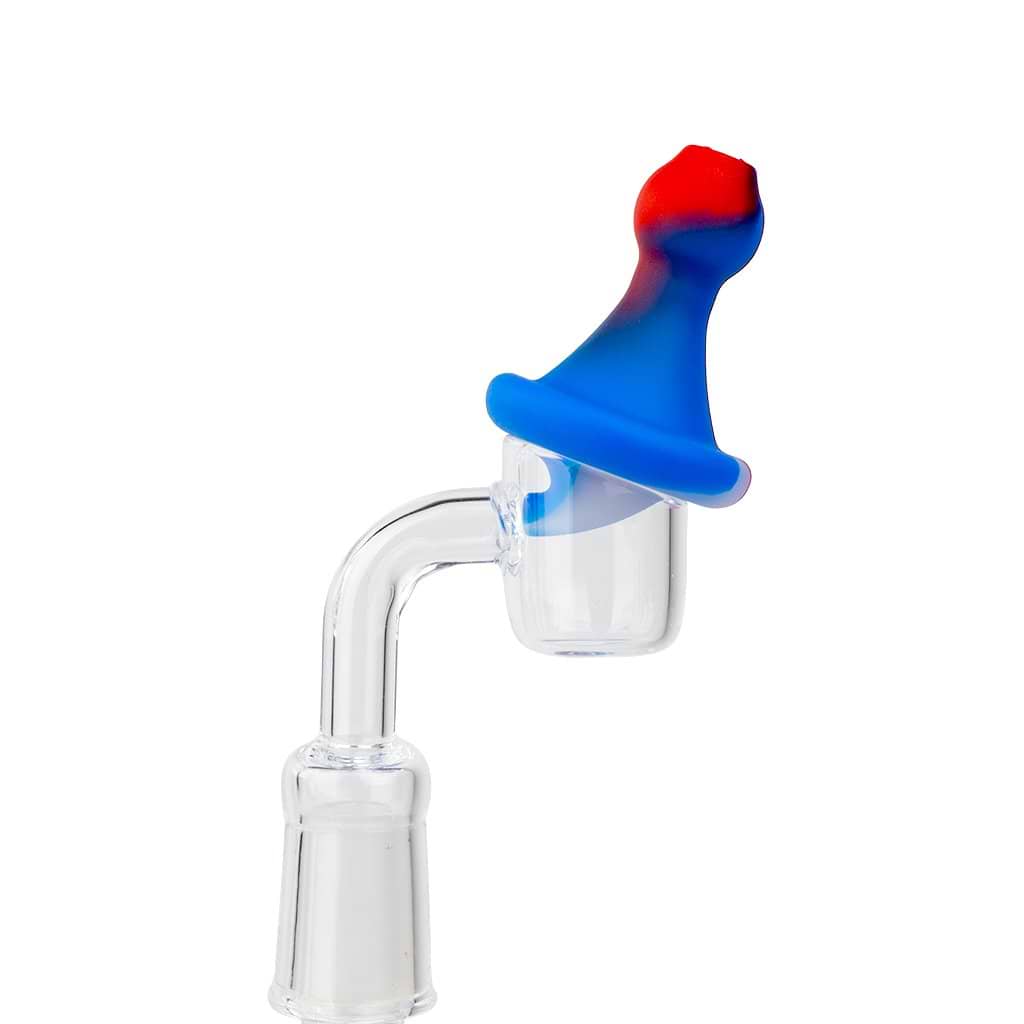 Silicone Carb Cap Red White and Blue