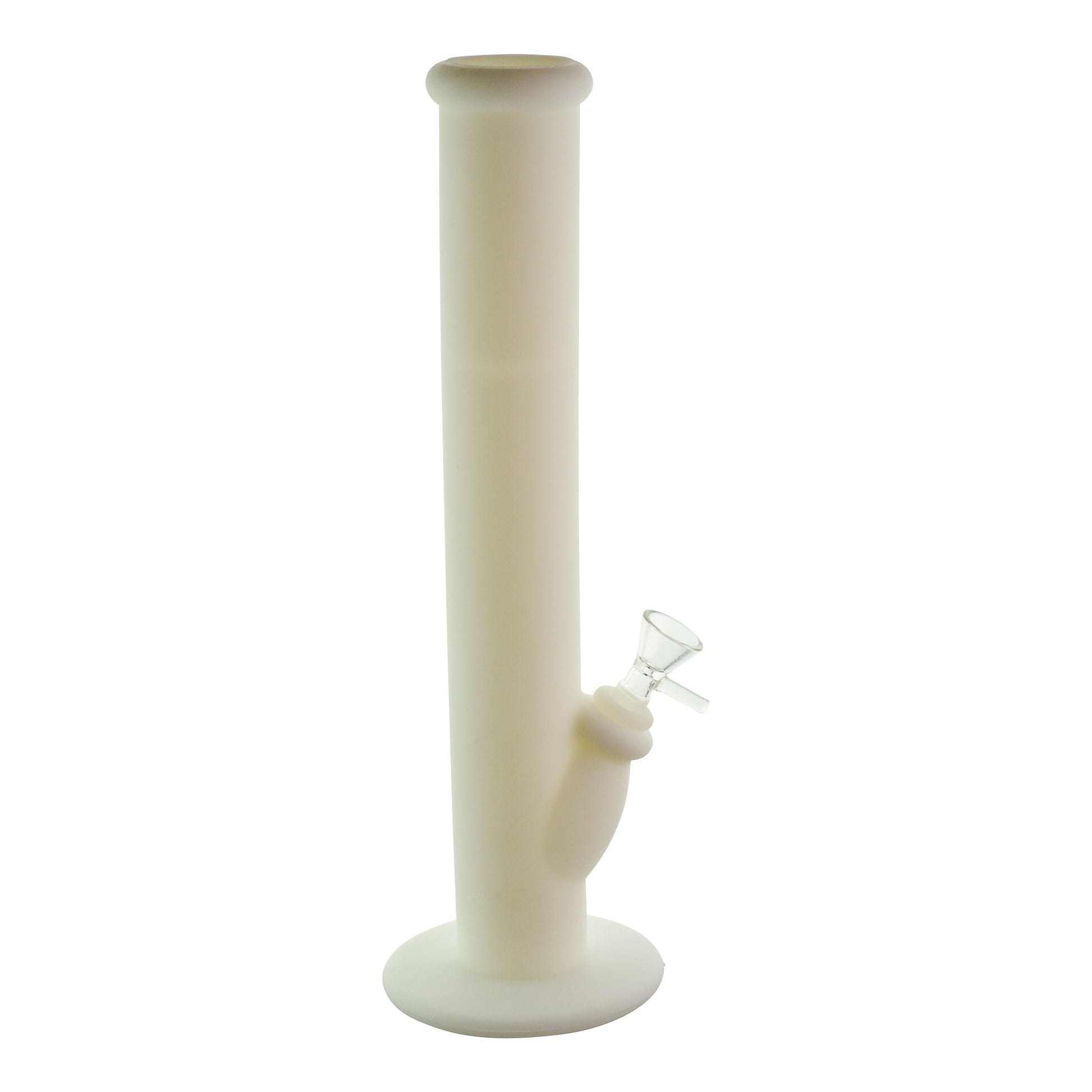 Silicone Straight Shooter Bong - 14.5in White