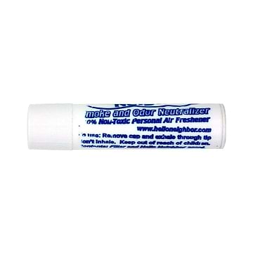 Easy-to-hold Hello Neighbor smoke odor neutralizer eliminates unwanted odors smoke with cute Chapstick lipgloss look