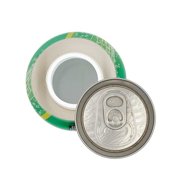 Top view of opened discreet soda stash storage container with realistic shape design of real 7up can