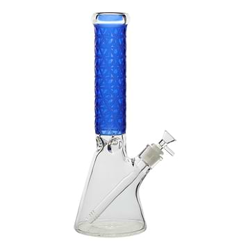 Tangent Triangle Bong - 14in Blue