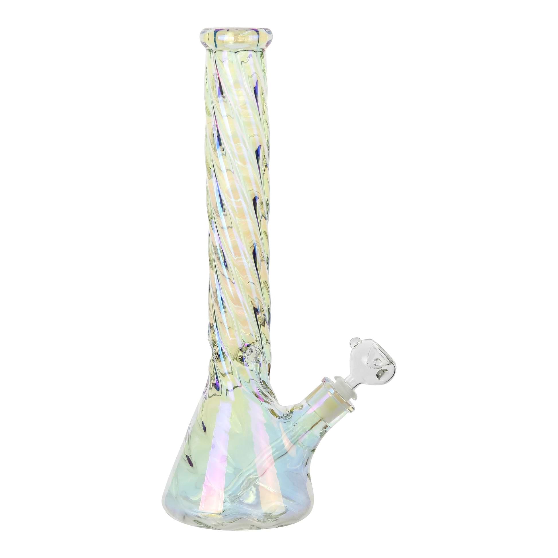 Twisted Iridescent Bong 16 Inches