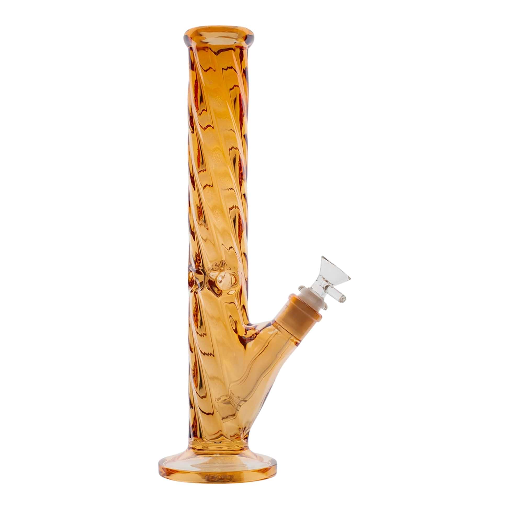 Twisted Rainbow Straight Tube Bong - 12.5in