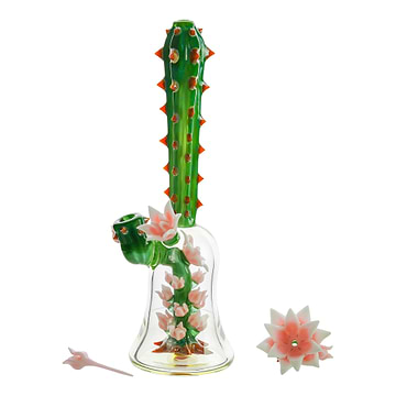 Unparalleled Glass Flower Perc Terrarium - 9in