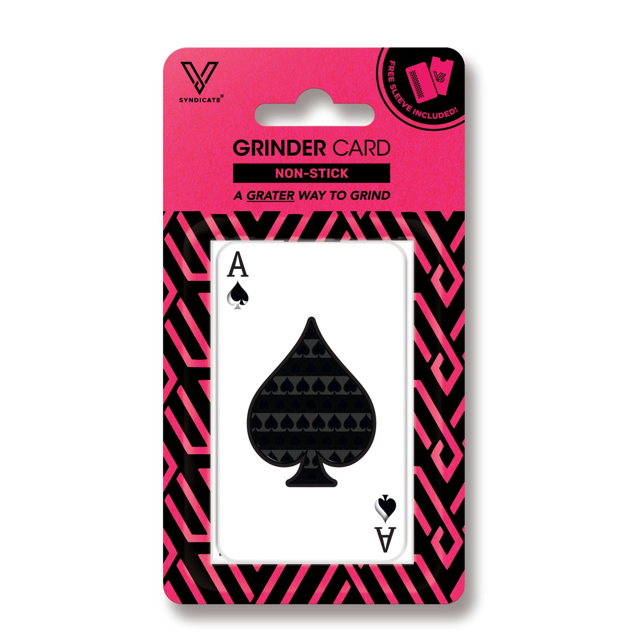 V Syndicate Ace of Spades Nonstick Grinder Card