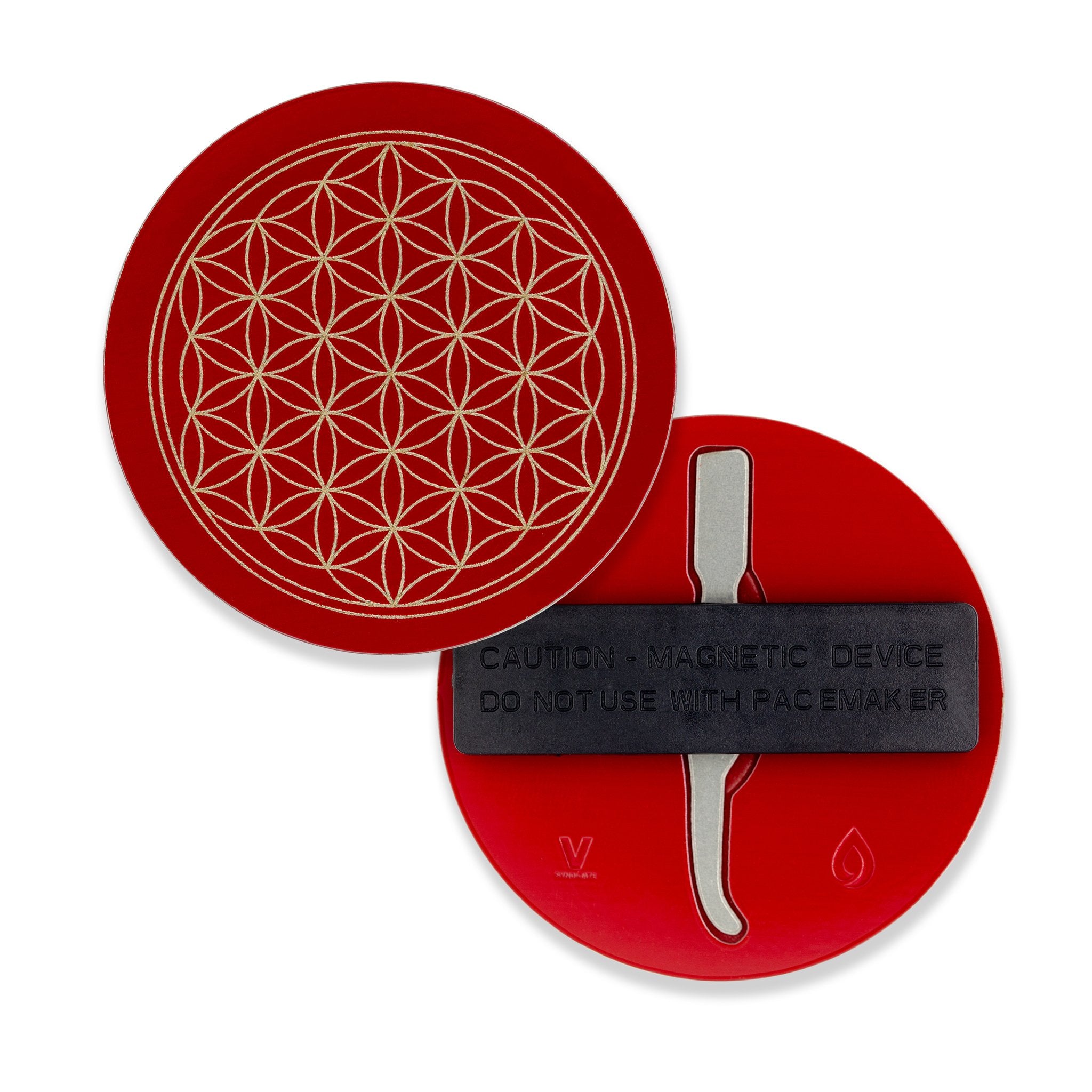 V Syndicate Flower of Life Dabit Hat Pin Red