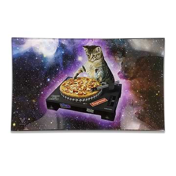 V Syndicate Pussy Vinyl Glass Rolling Tray - 10.5in