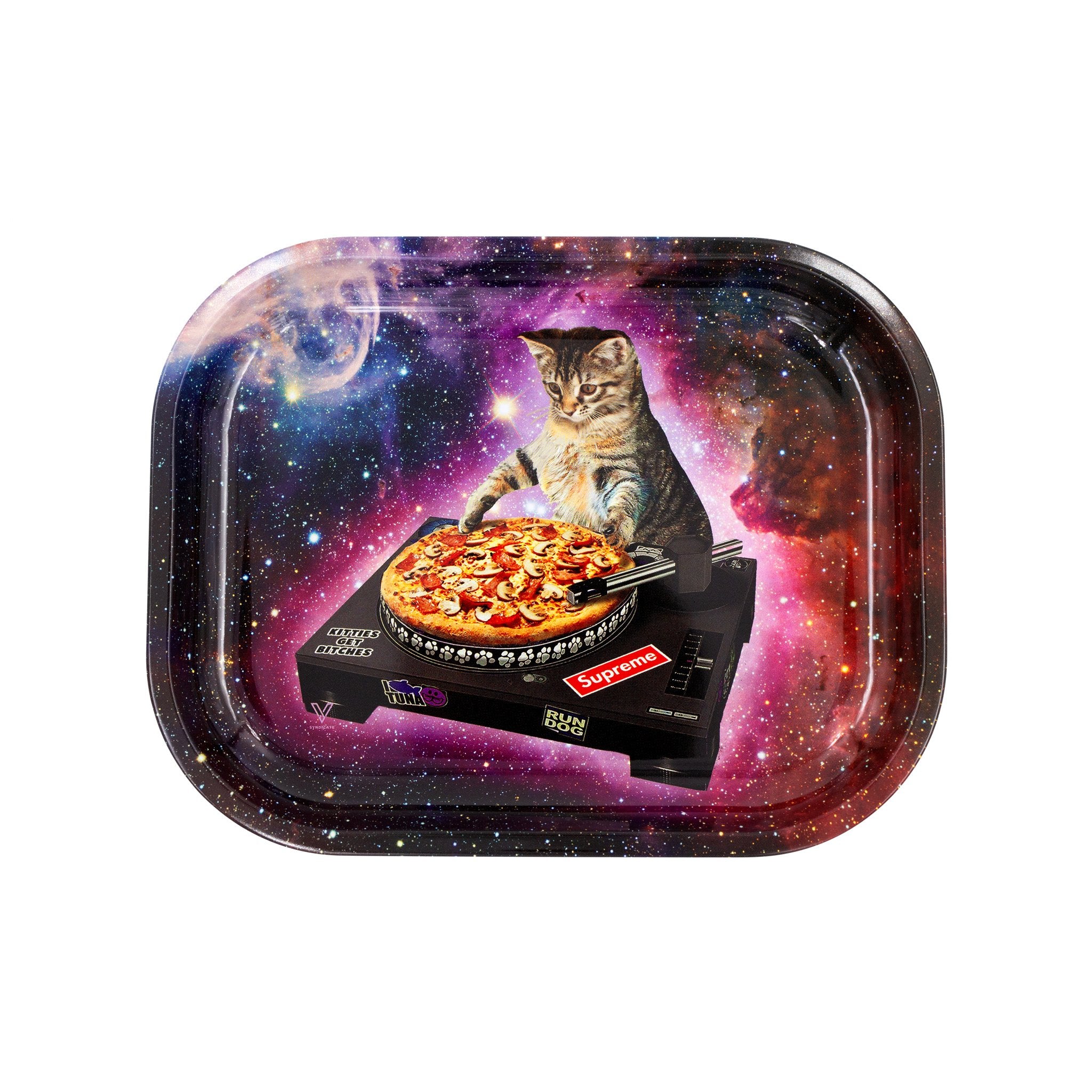 V Syndicate Pussy Vinyl Metal Rolling Tray 7 Inches