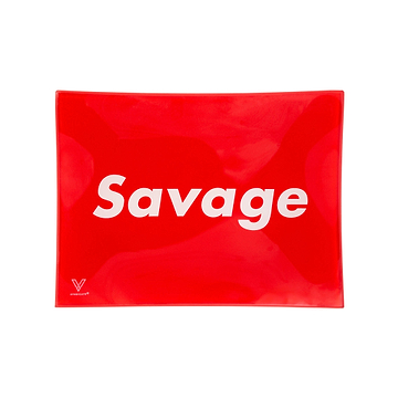 V Syndicate Savage Glass Rolling Tray Small