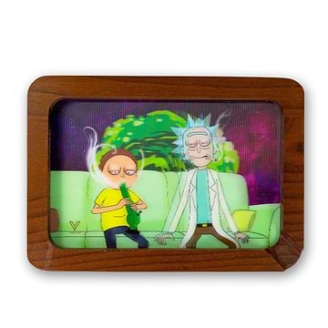 V Syndicate Small High Def Wooden Rolling Tray - 7.5in Couch Lock