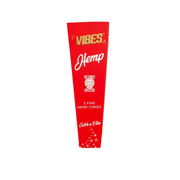 Vibes Cone Papers King Size Slim Hemp - 3 Cones