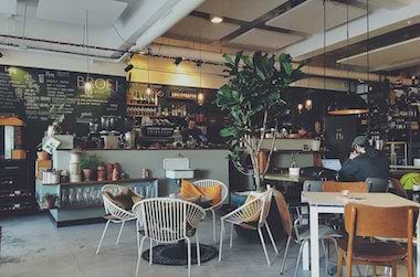 Hipster coffee shop