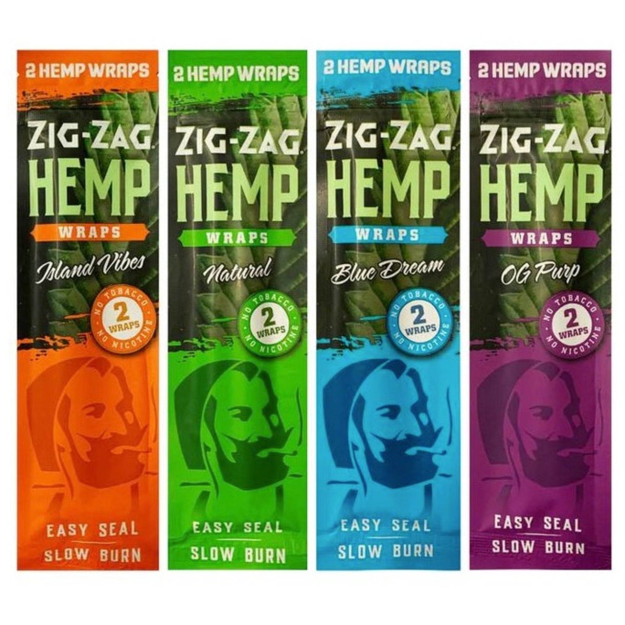 Zig Zag Hemp Wraps - 2 Pack