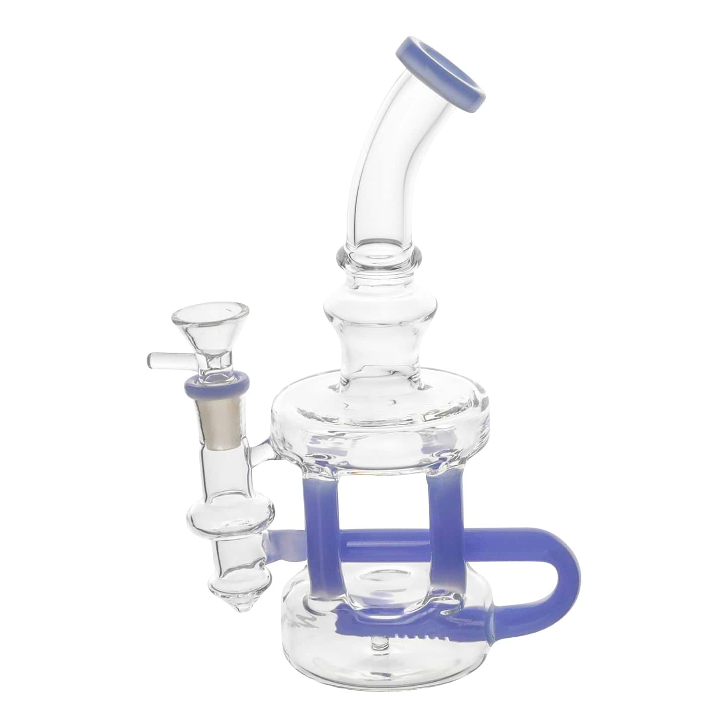 Cylindric Recycler Tube Bong - 8in