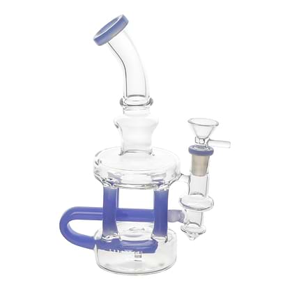 Cylindric Recycler Tube Bong - 8in