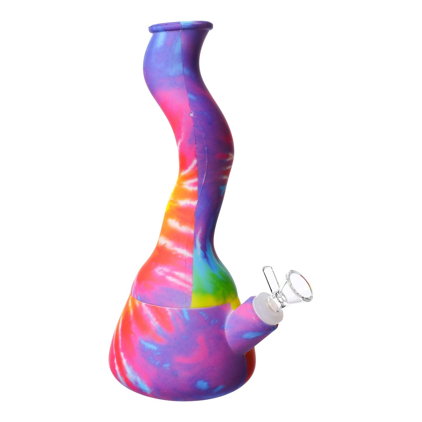 Squiggly Silicone Bong - 11in