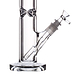 Huge 18-inch thick giant straight cylinder glass bong smoking device percolated downstem with ice catcher sleek design