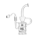 Barrel Oil Rig - 9in Clear