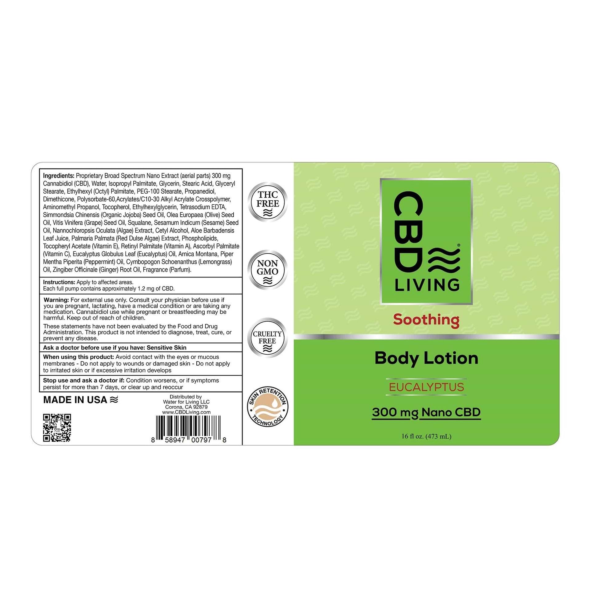 CBD Living Body Lotion - 300mg