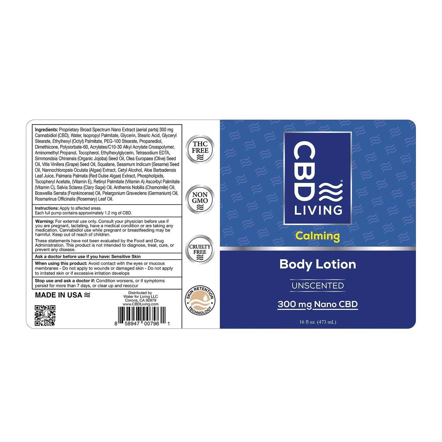 CBD Living Body Lotion - 300mg