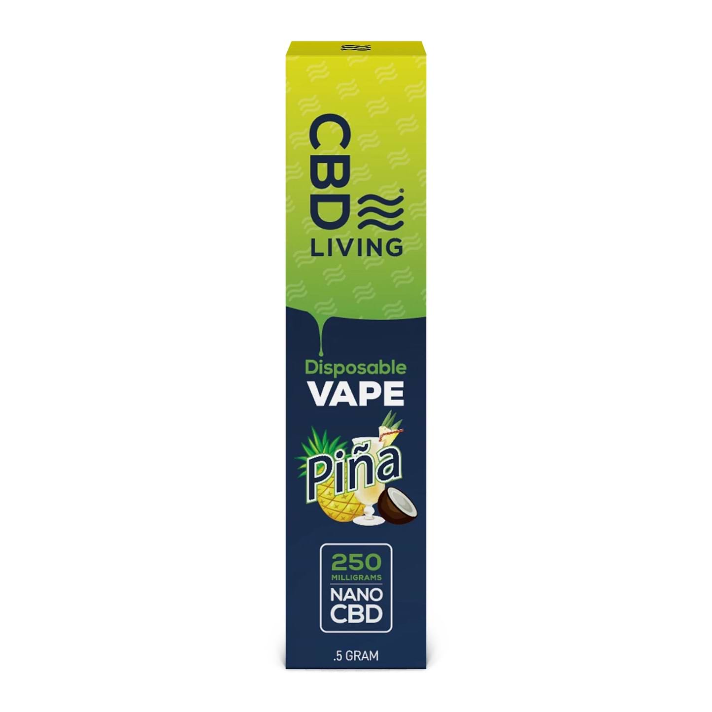 CBD Living Disposable Vape - 250mg 250mg / Pina