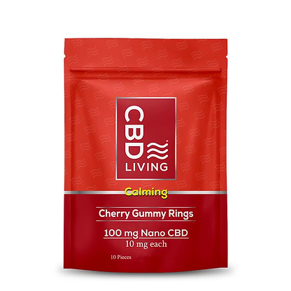CBD Living Gummy Rings 10mg / Cherry / 10