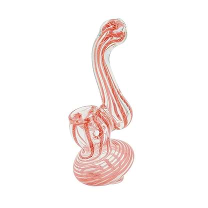 Chaos Theory Glass Bubbler - 4in Red