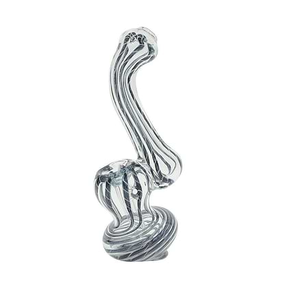 Chaos Theory Glass Bubbler - 4in Black
