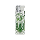 2 packs lighter torch smoking accessory with Cheech n Chong on green and white flag and weed leaf design classic lighter shape