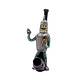 Cool hand-painted clay pipe smoking device figurine-like in Rick and morty bender design