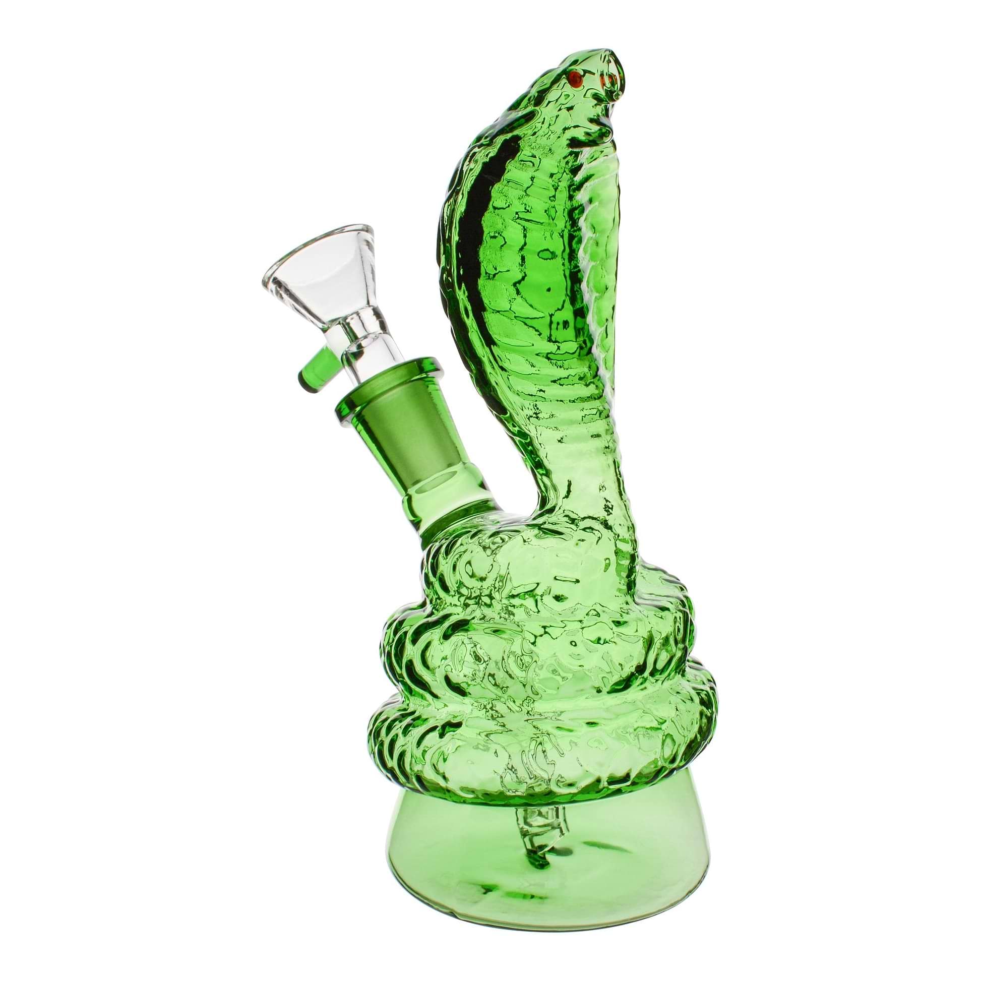 Cobra Snake Bong - 6.5in Green
