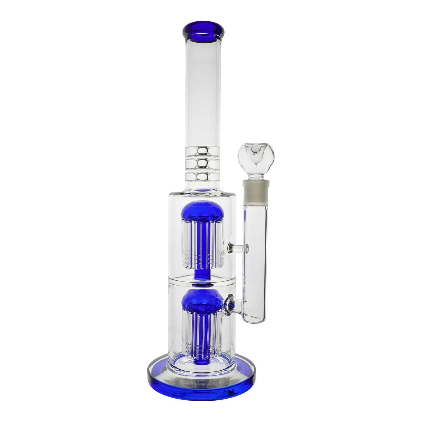 Colored Double Tree Bong - 16in