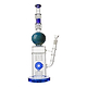 Colored Marble O Bong - 16in Blue