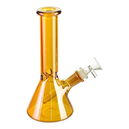 Colored Reflective Beaker Bong Red / 8 Inches