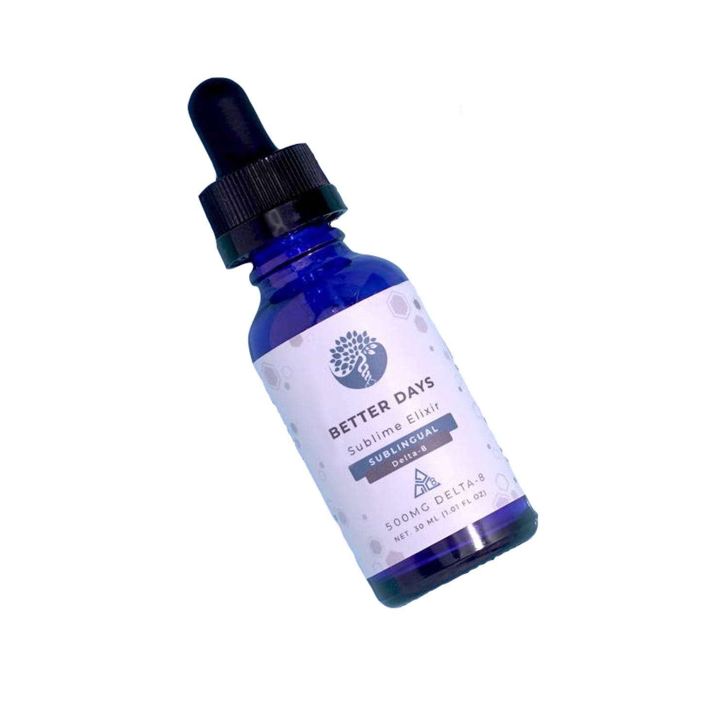 Creating Better Days Delta 8 Sublingual Tincture 500mg