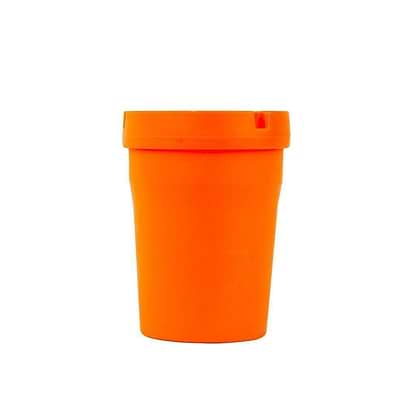 Fun silicone ashtray smoking accessories in orange color and pail bucket shape design and look
