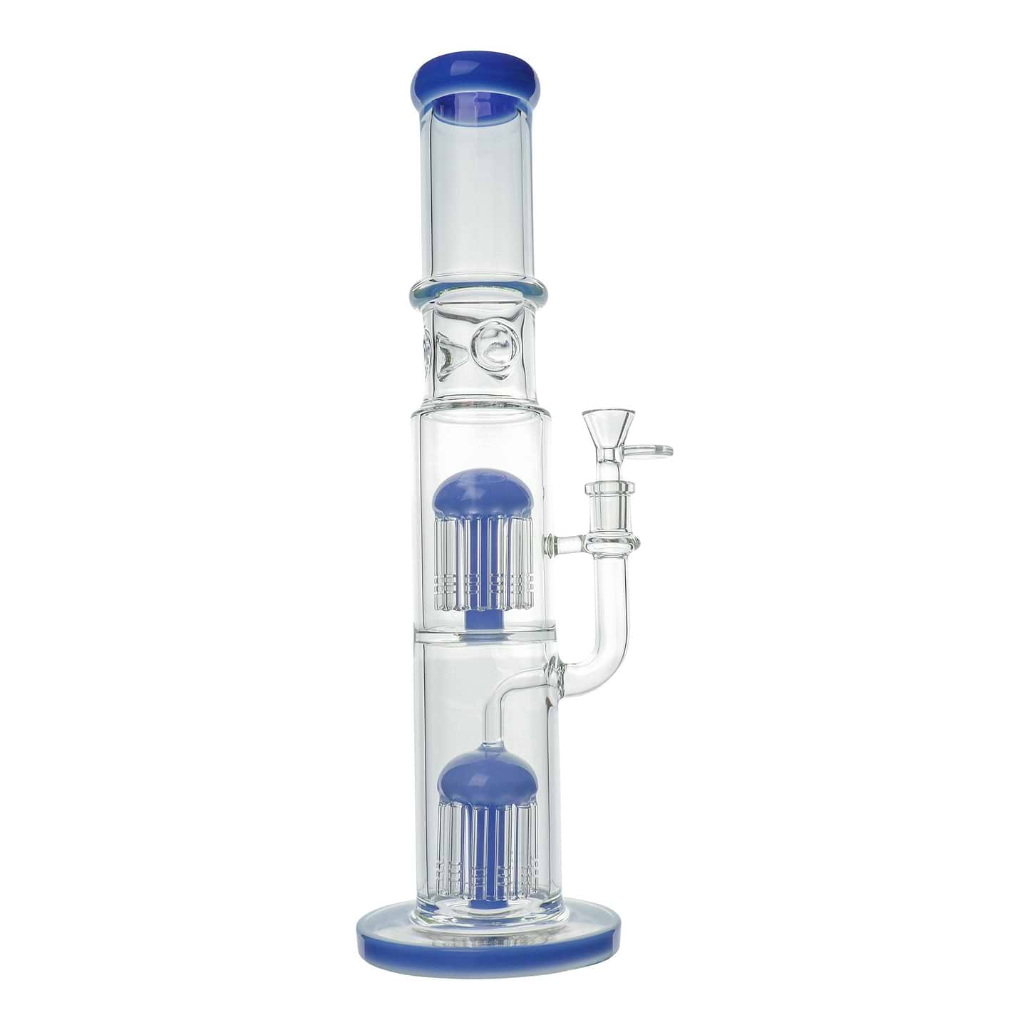 15 Double Tree Perc Bong at — Badass Glass