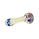 4-inch compact mini glass smoking device with elegant swirling colors draconian design smooth easy-to-hold body round head