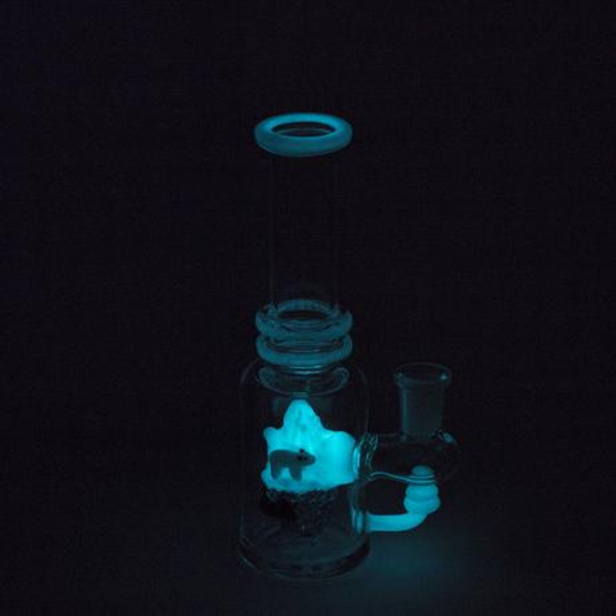 Empire Glassworks Avenge The Arctic UV Mini Beaker - 6.5in