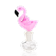 Empire Glassworks Pink Flamingo Bowl - 14mm Male