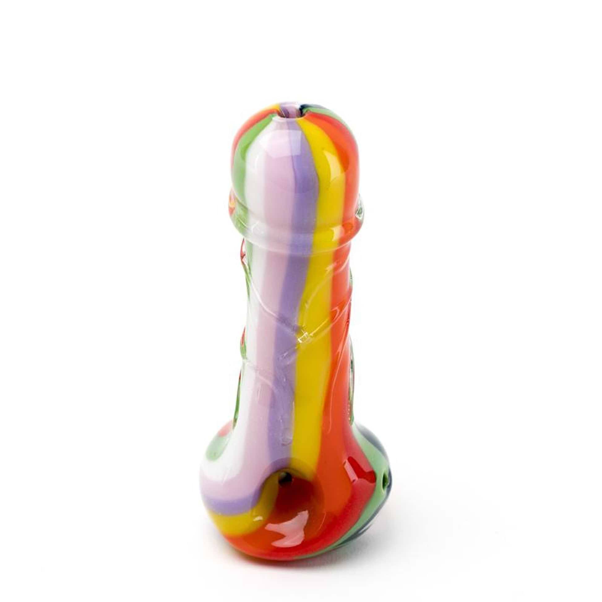Empire Glassworks Rainbow Rod Spoon Pipe - 5.5in
