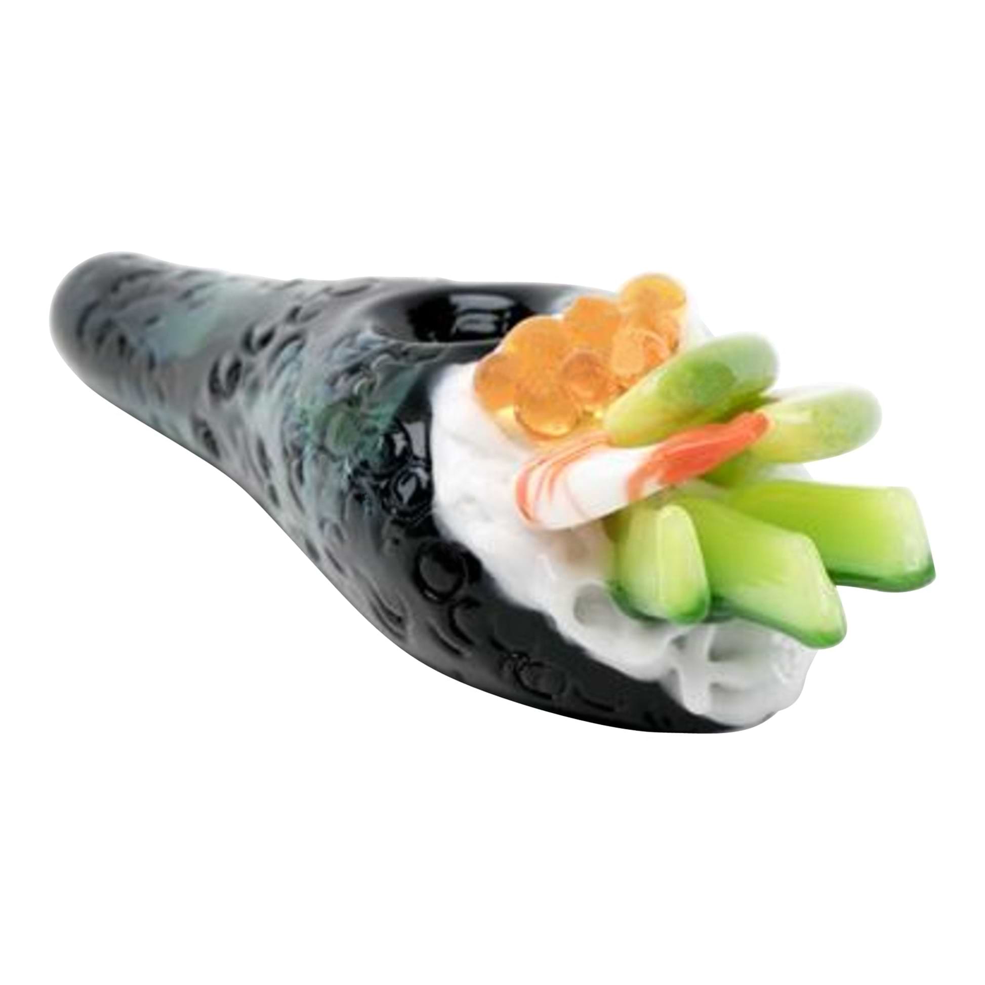 Empire Glassworks Shrimp Hand Roll Sushi Hand Pipe - 6in