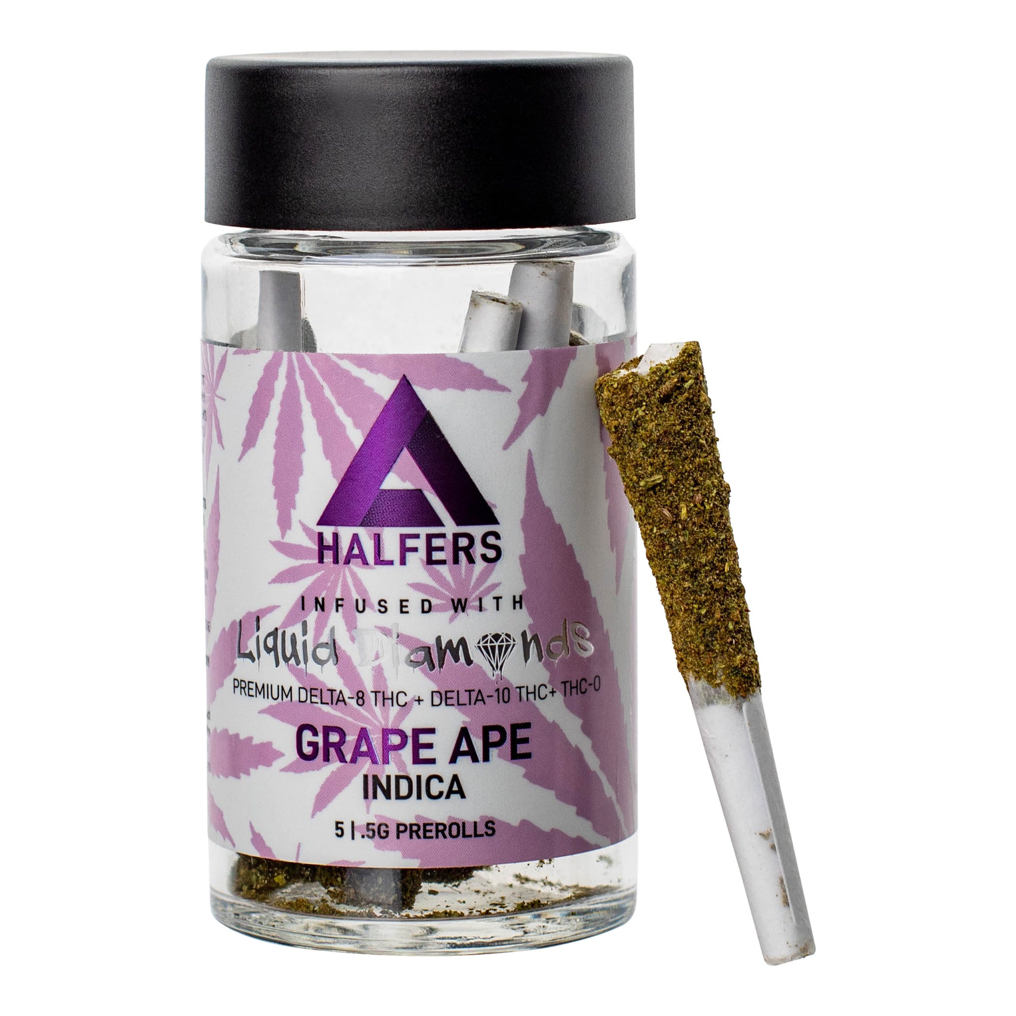 Extrax Halfers Delta 8 Pre-Rolls Grape Ape