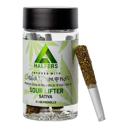 Extrax Halfers Delta 8 Pre-Rolls Sour Lifter