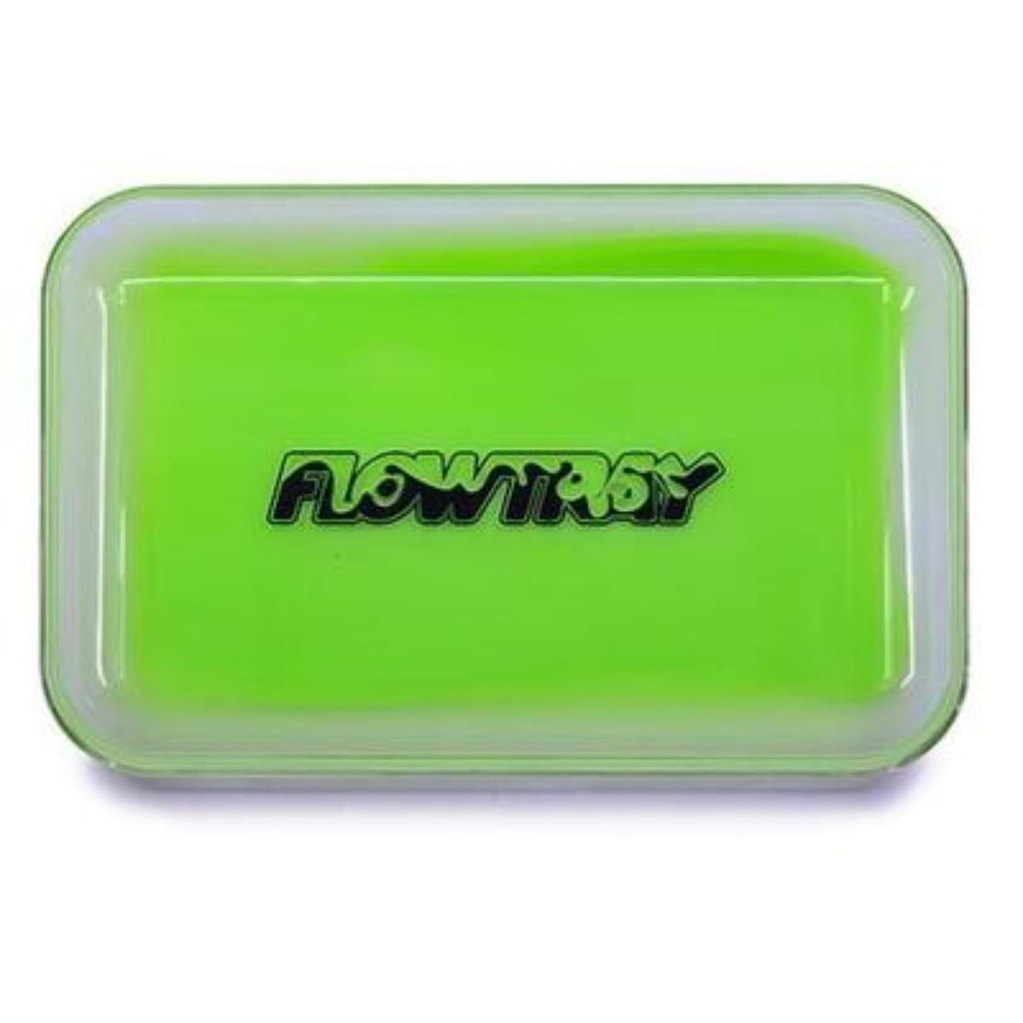 FlowTray Glow In the Dark Rolling Tray - 9.5in Green