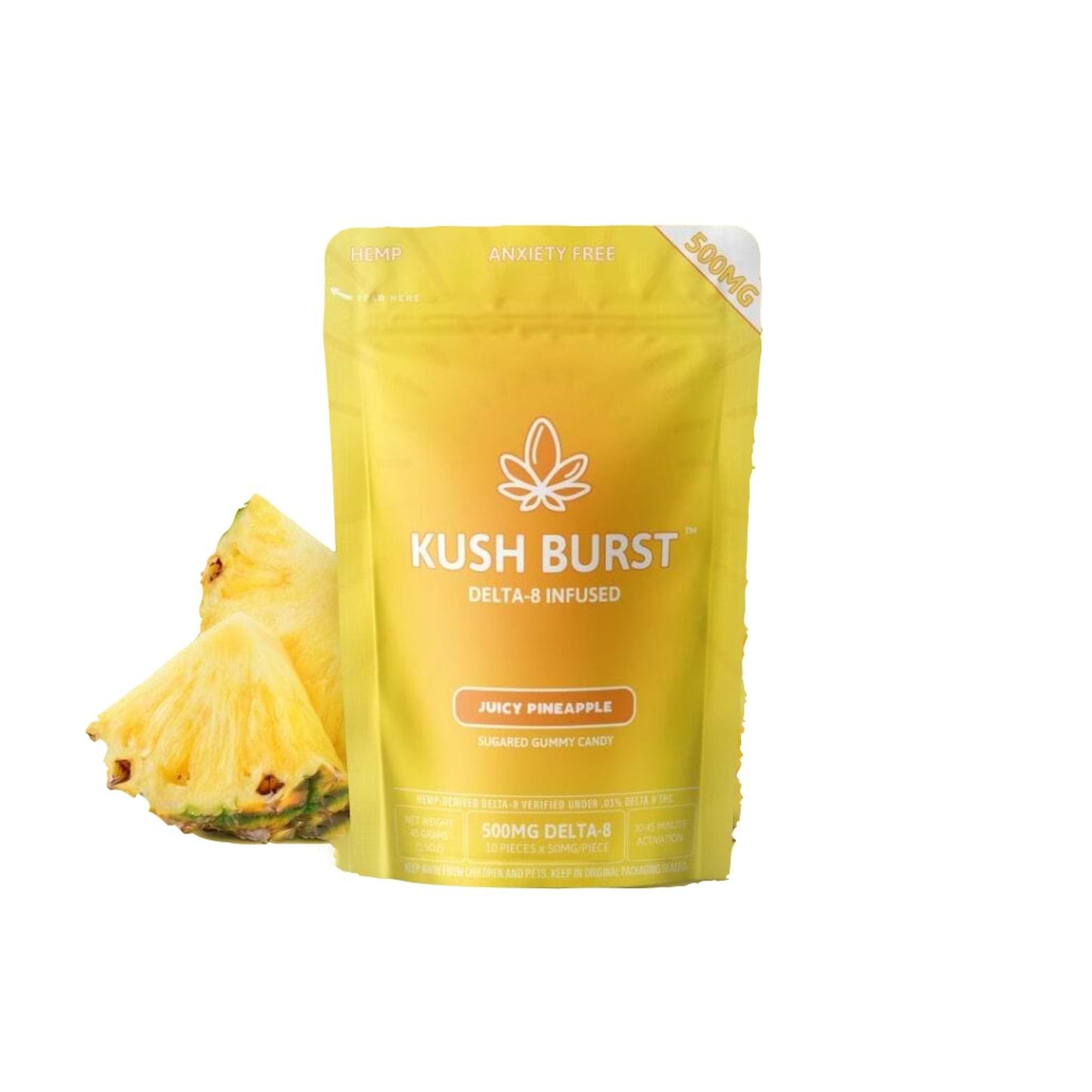 Fresh Farms Delta 8 Kush Burst Gummies - 500mg 500mg / Juicy Pineapple
