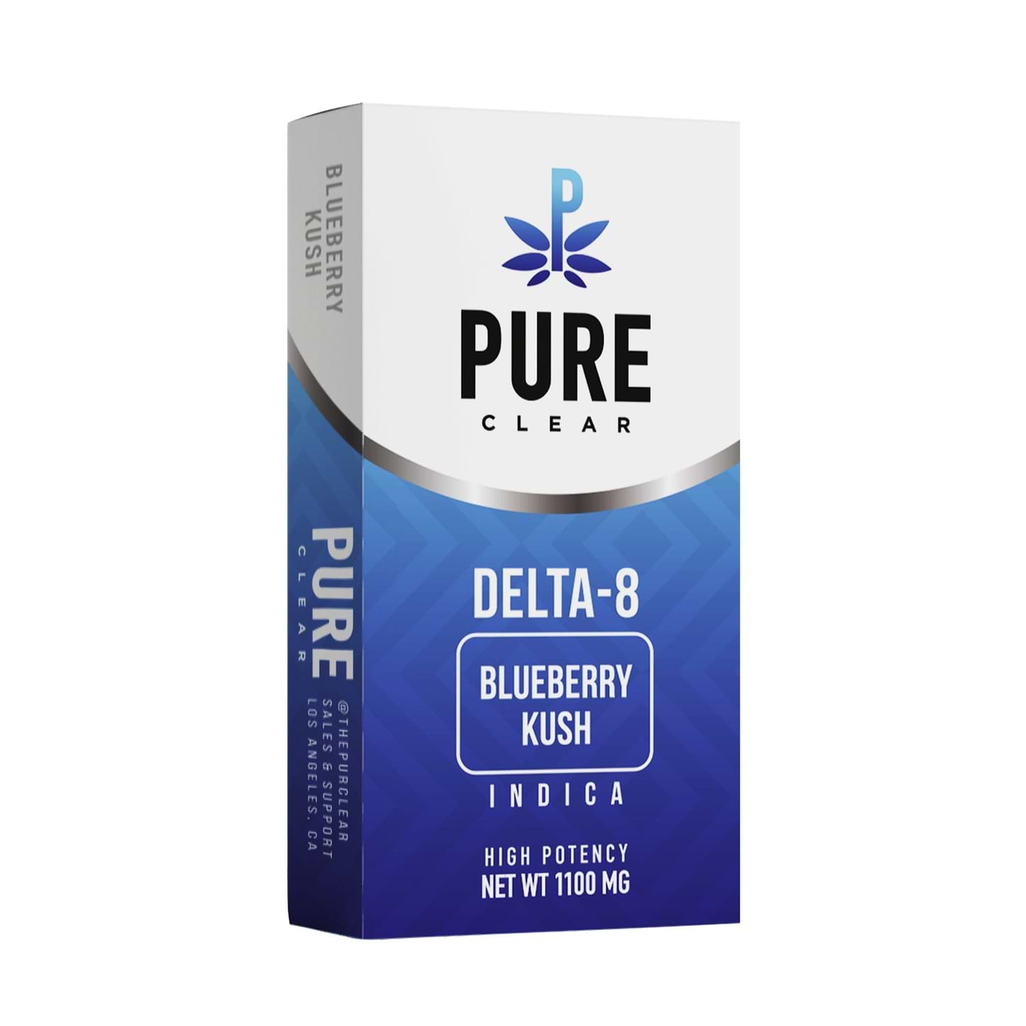 Fresh Farms Delta 8 Pure Clear Cartridge - 1100mg 1100mg / Blueberry Kush / Indica